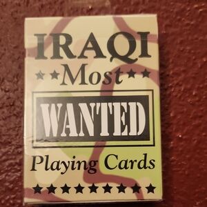 Iraqi Most Wanted Playing Cards - Camouflage Edition
